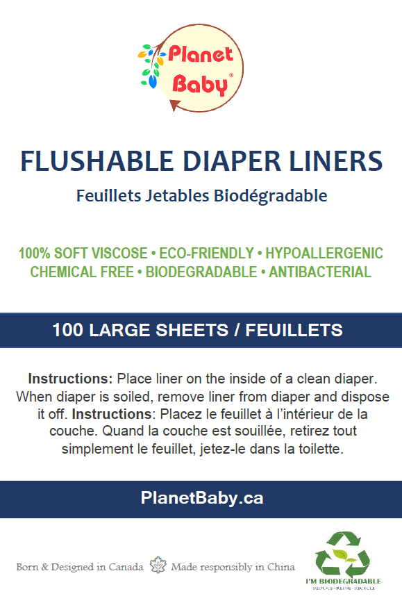 Diaper Liners by Baby, Large Soft Disposable Flushable